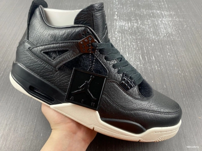 Reps TBkick Black 4 Pony 819139-010 Jordan Retro Hair 0629